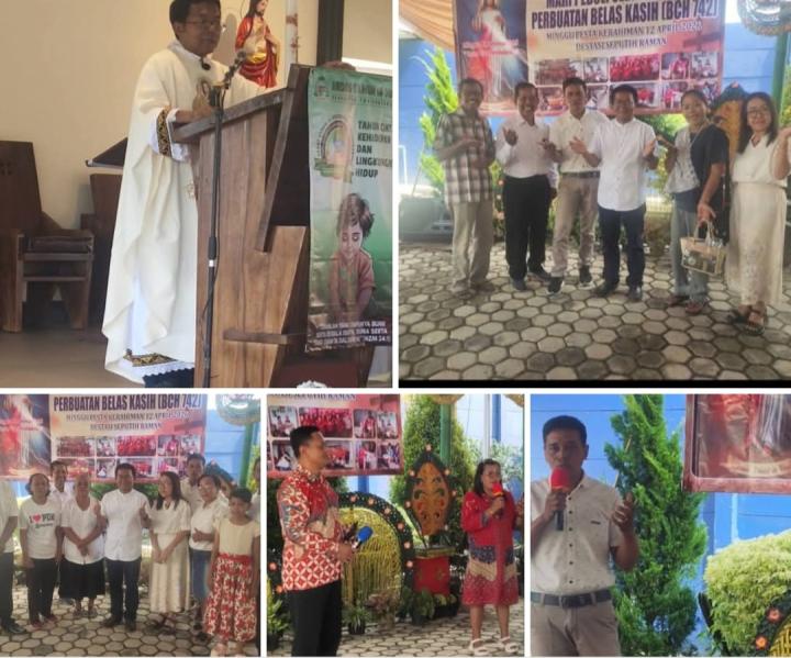 Wujudkan Belas Kasih Melalui Kepedulian Lingkungan: Kemeriahan Pesta Minggu Kerahiman di Seputih Raman